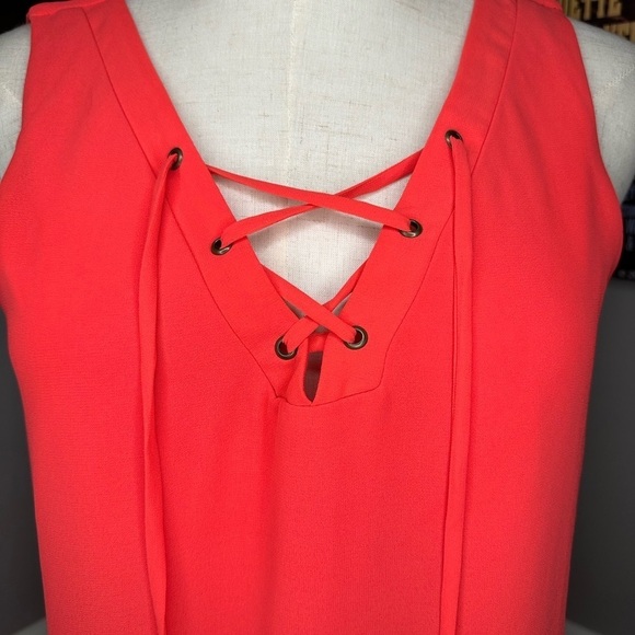 Coral Sweep Spring summer dress - Picture 3 of 4